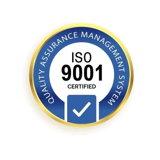 ISO 9001 certified